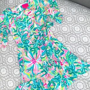 Lilly Pulitzer darlah print ruffle dress
